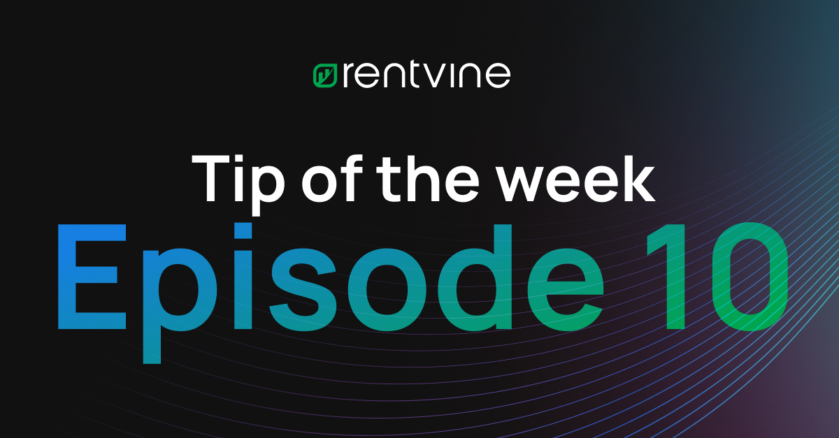 Rentvine tip of the week - Episode 10: Enhancements to lease management feature